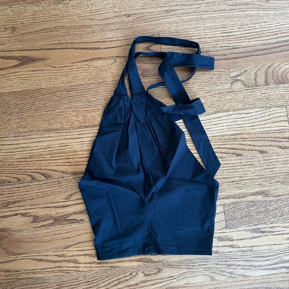 STAUD Tops - Staud Kai Cropped Halter Top XS